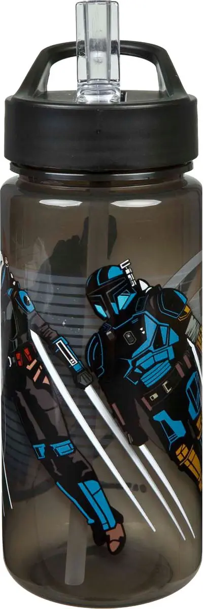 Star Wars Mandalorian Bidon - 500ml - Zwart - afbeelding 4 van 6