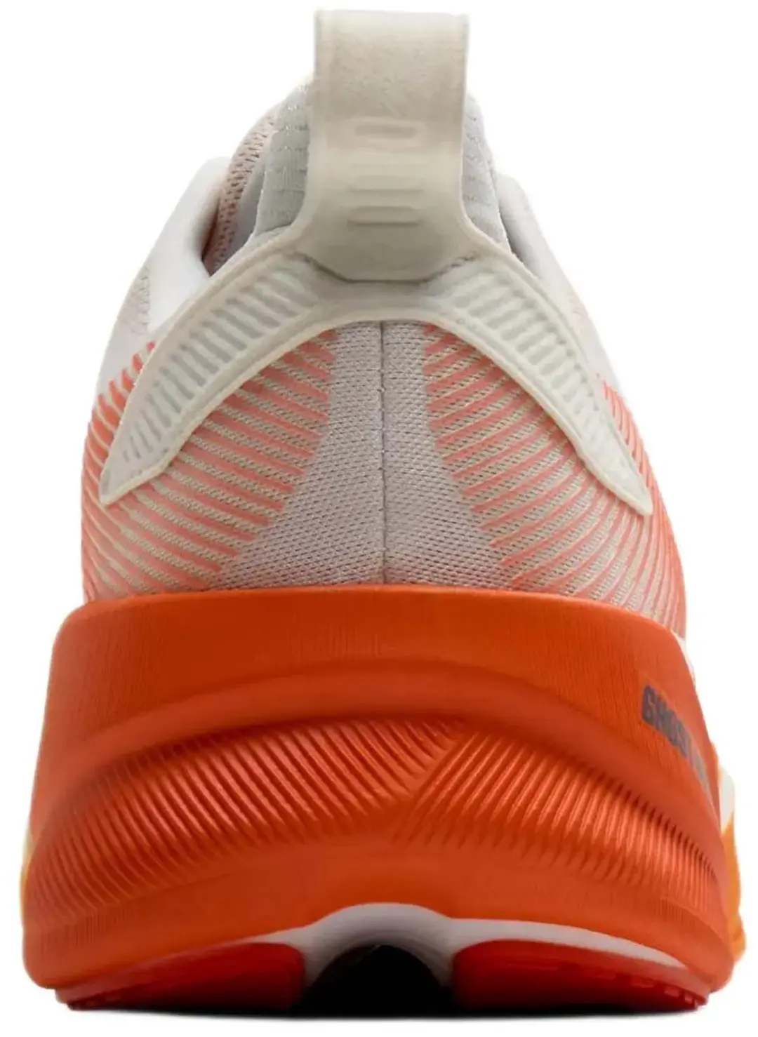 Brooks Ghost Max 4 Hardloopschoenen - Wit/Oranje - 41 - afbeelding 3 van 4