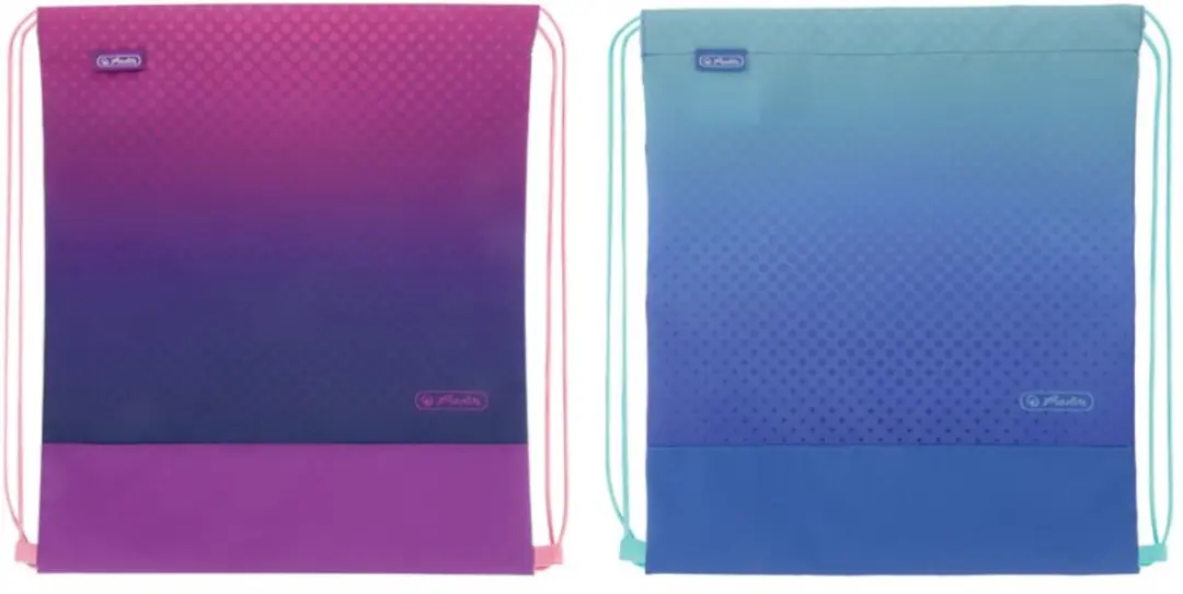 herlitz sporttas Dip Dye Mix, 365×390 mm, gemixte kleuren, 4 stuks
