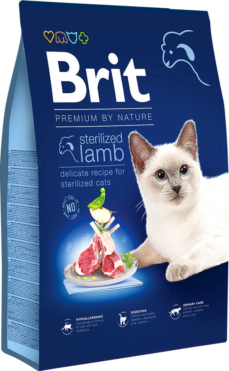 Brit Premium by Nature Cat - Sterilized Lamb - 1,5 kg