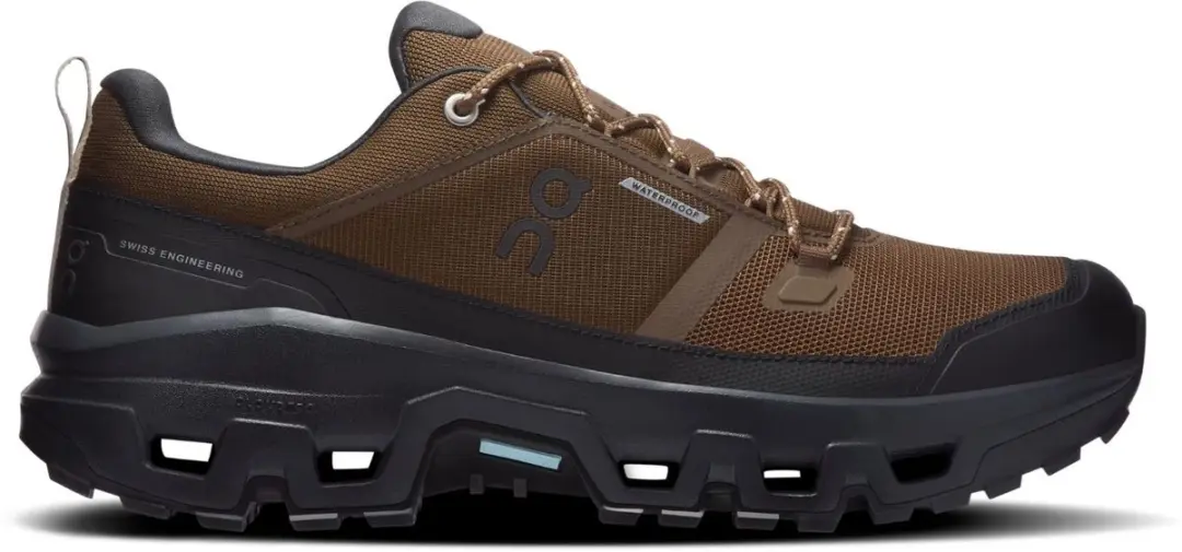 On Cloudrock Low Waterproof Wandelschoenen - Bruin - 42 - afbeelding 2 van 6