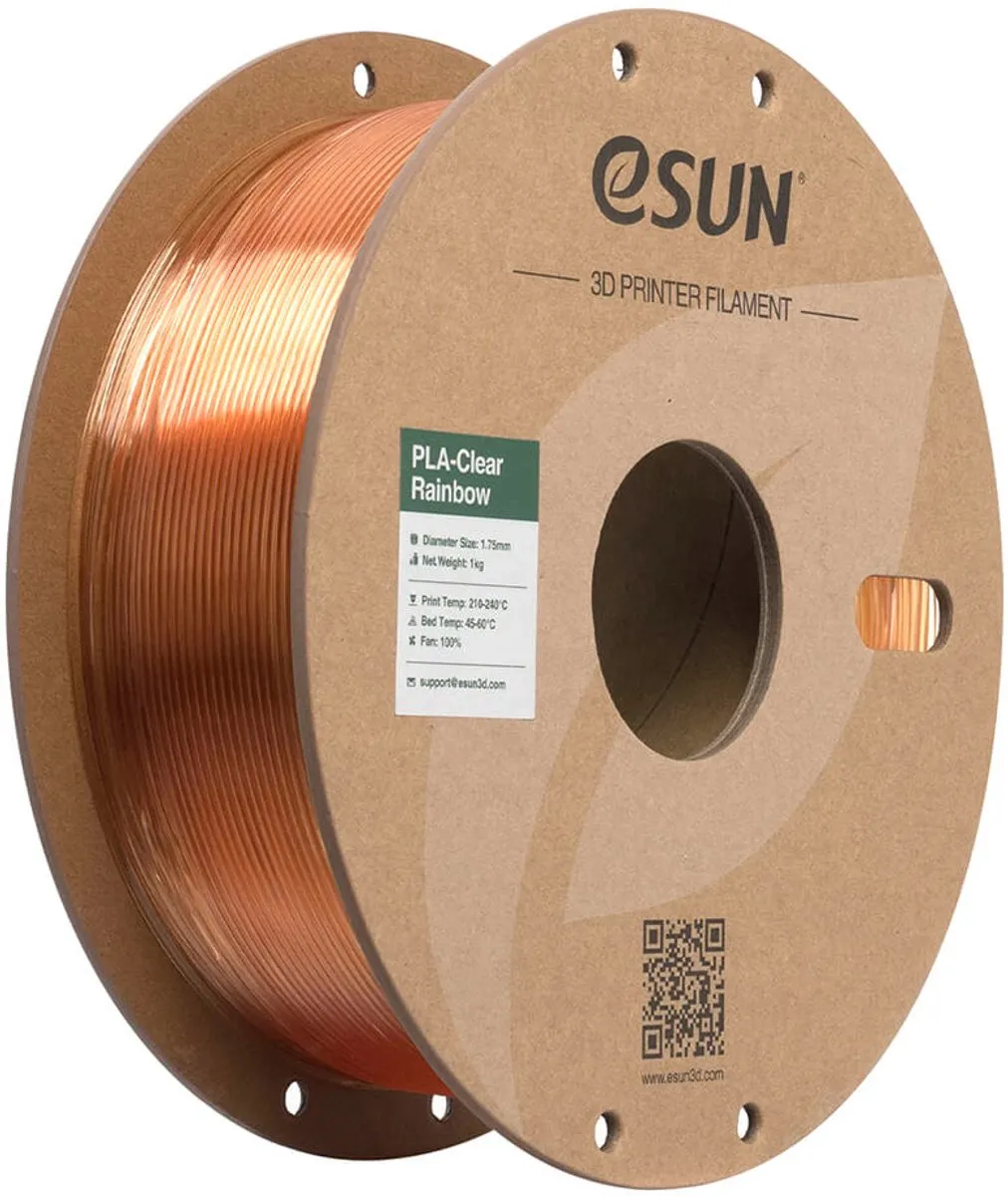 ESUN PLA-Clear Rainbow Geel Roze 1.75mm 3D-printerfilament