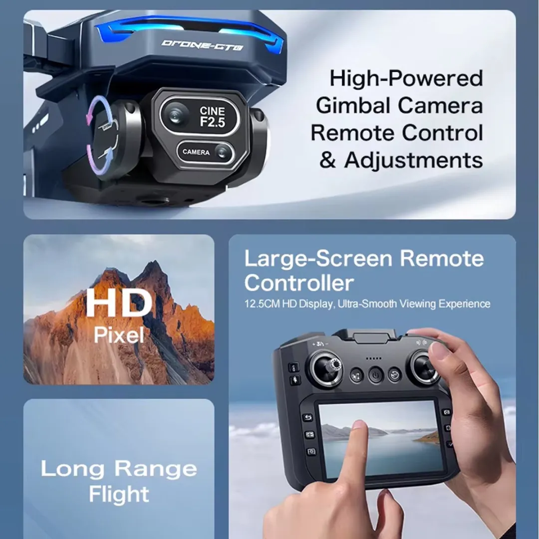 HD Camera Drone - Live Scherm - Obstakelvermijding - Terugkeer Modus