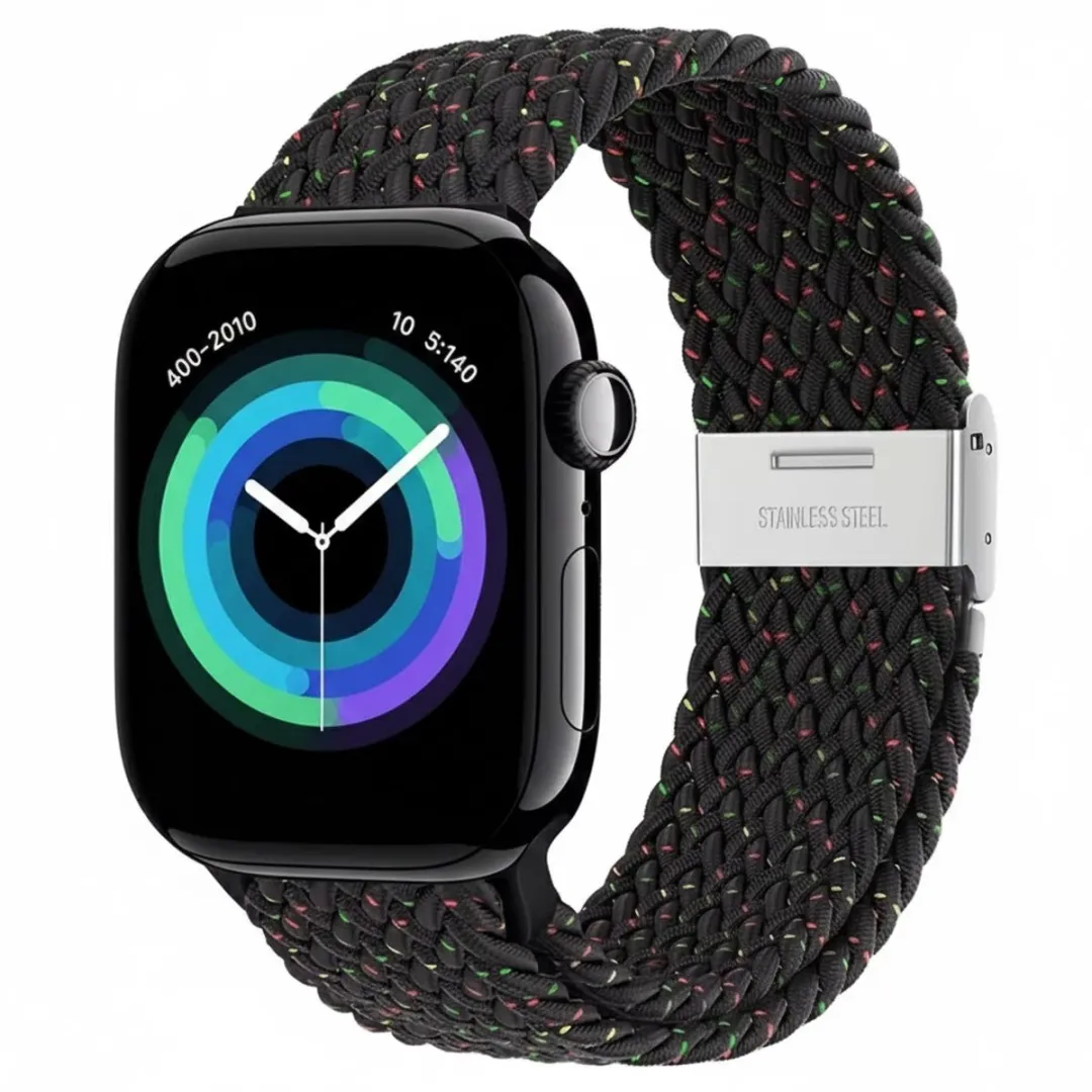 NUVEX Ruimte Zwart Horlogebandje Apple Watch 38-42mm