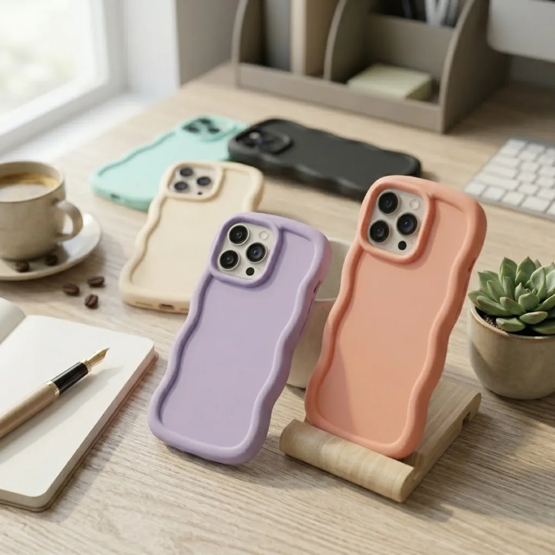 NUVEX iPhone 14 Pro Max Siliconen Hoesje Set - 6 Stuks - Mintgroen/Zwart/Roze