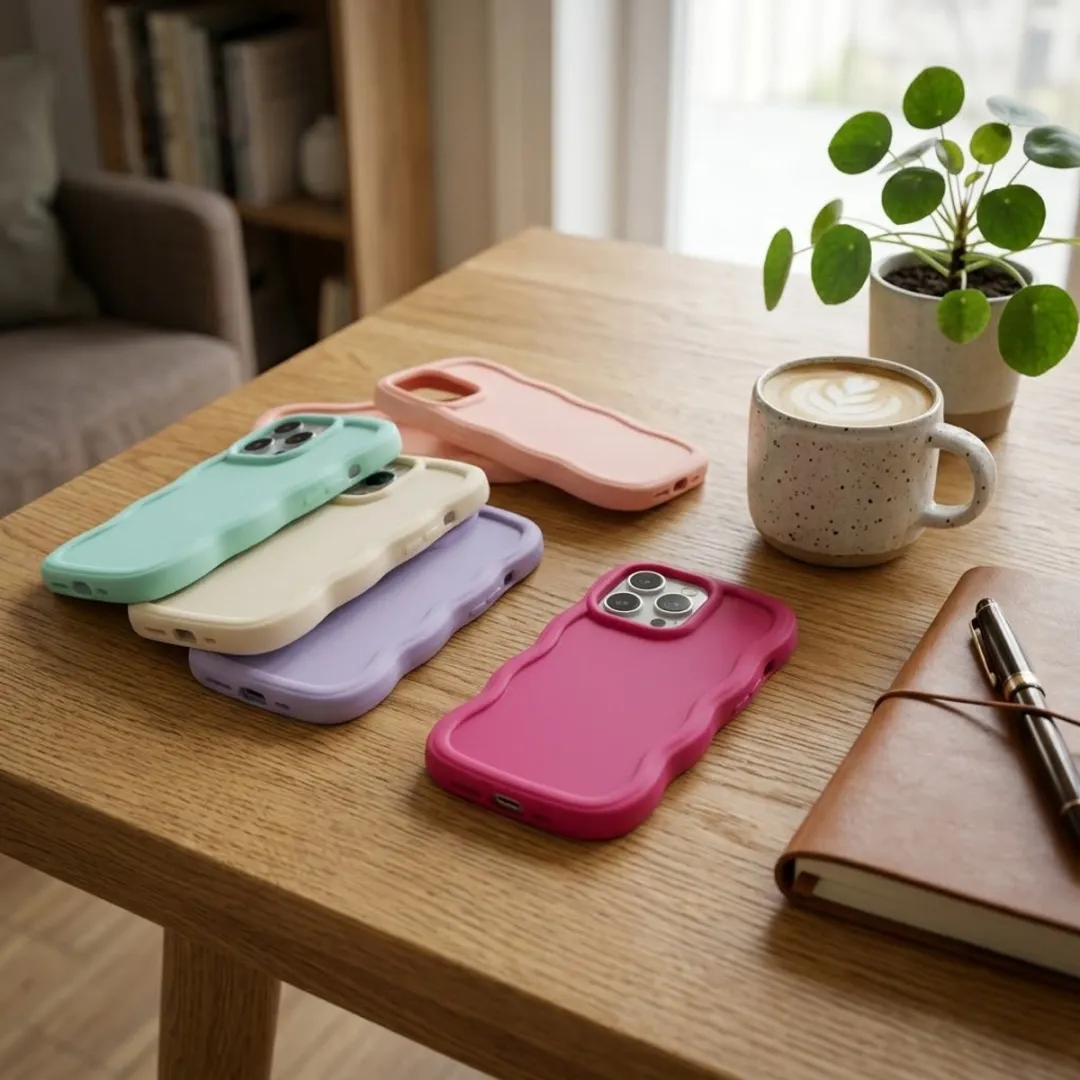 NUVEX iPhone 14 Pro Max Siliconen Hoesje Set - 6 Stuks - Mintgroen/Zwart/Roze