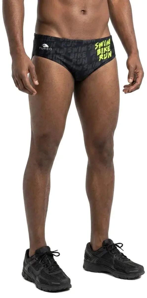 Turbo Swim-bike Run Zwemslip Zwart XL Man - afbeelding 4 van 6
