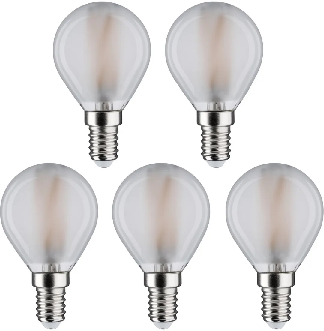 Paulmann Filament LED Kogellamp E14 5x470lm 2700K Mat - 5 Stuks