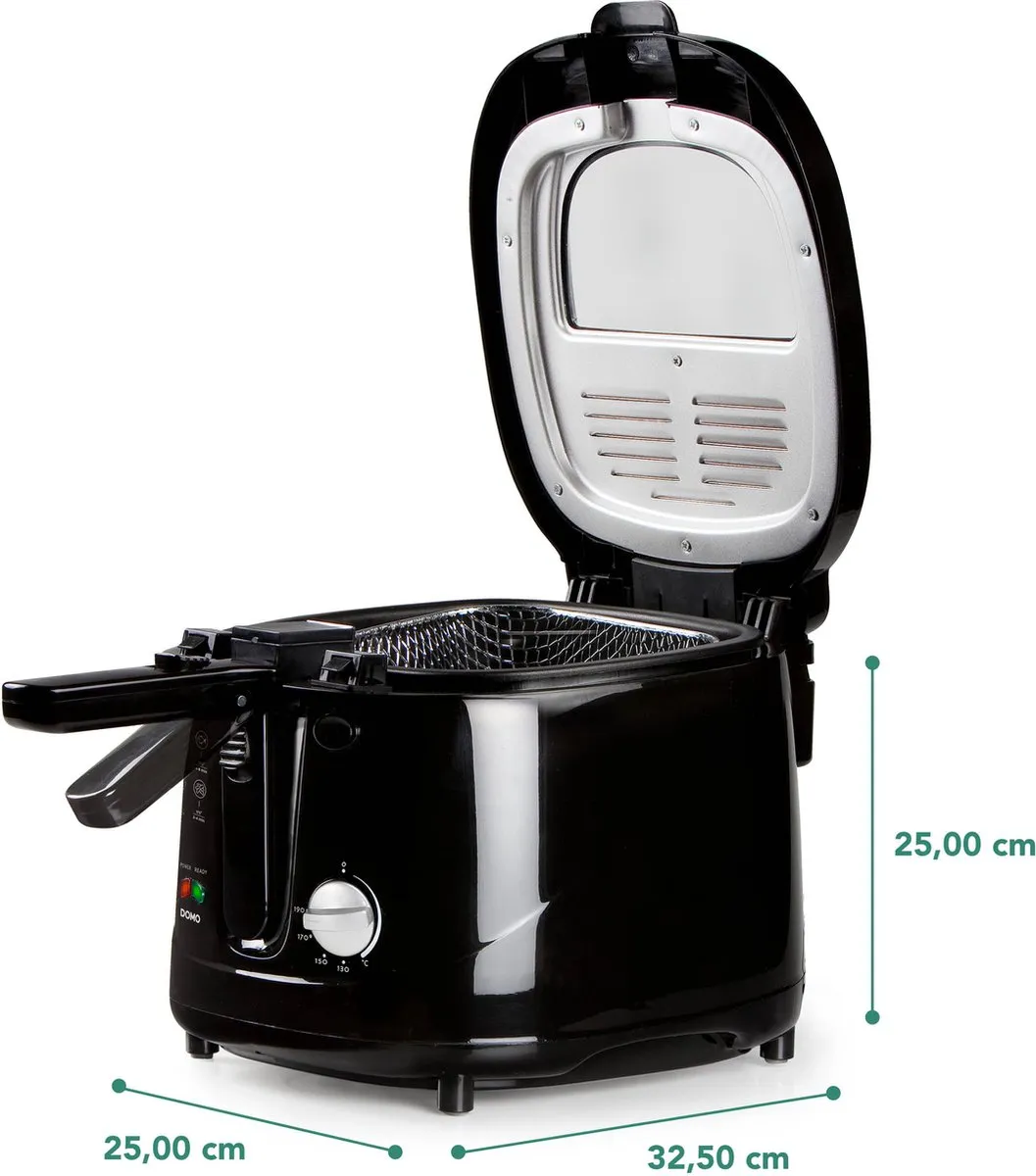 Domo B-Smart DO461FR Frituurpan 2,5L - 1800W - Zwart
