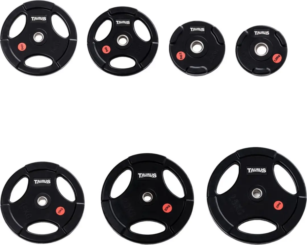 Taurus 3G Pro halterschijven 30 mm gerubberd 1.25kg
