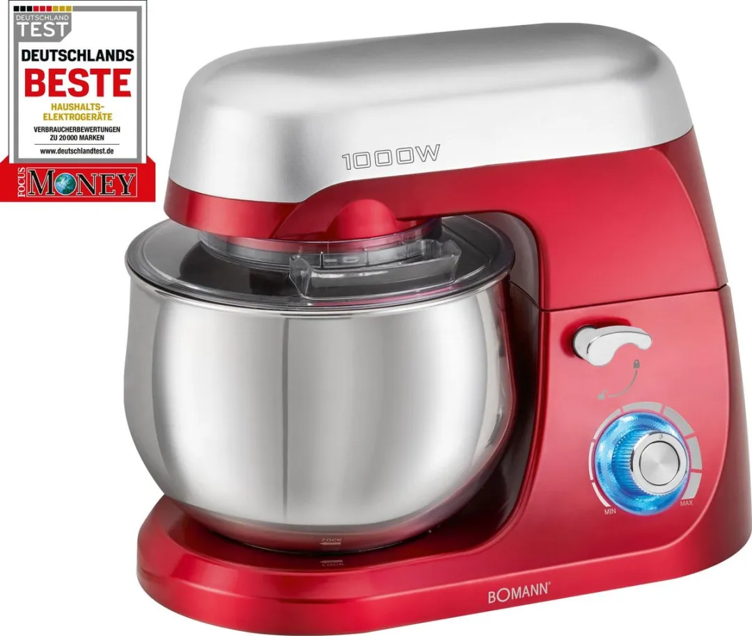 Bomann KM 6009 CB Keukenmachine - 1000W - Rood
