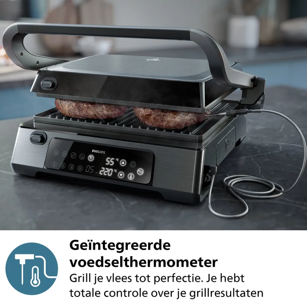 Philips HD6307/70 Contactgrill 2200W - Zwart