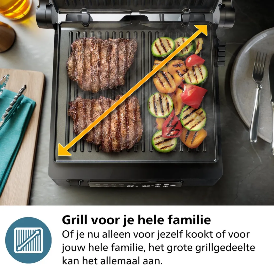 Philips HD6307/70 Contactgrill 2200W - Zwart - afbeelding 6 van 6
