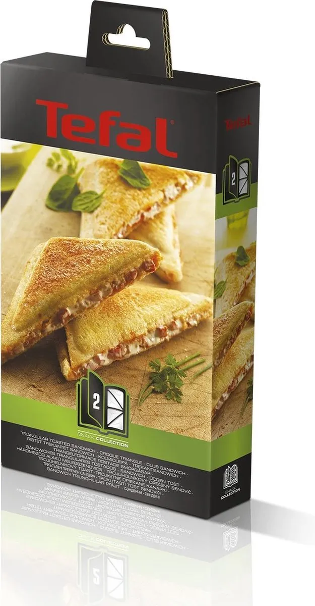 Tefal Snack Collection XA8002 Sandwichplaten - 2 Stuks - Kleurenmix