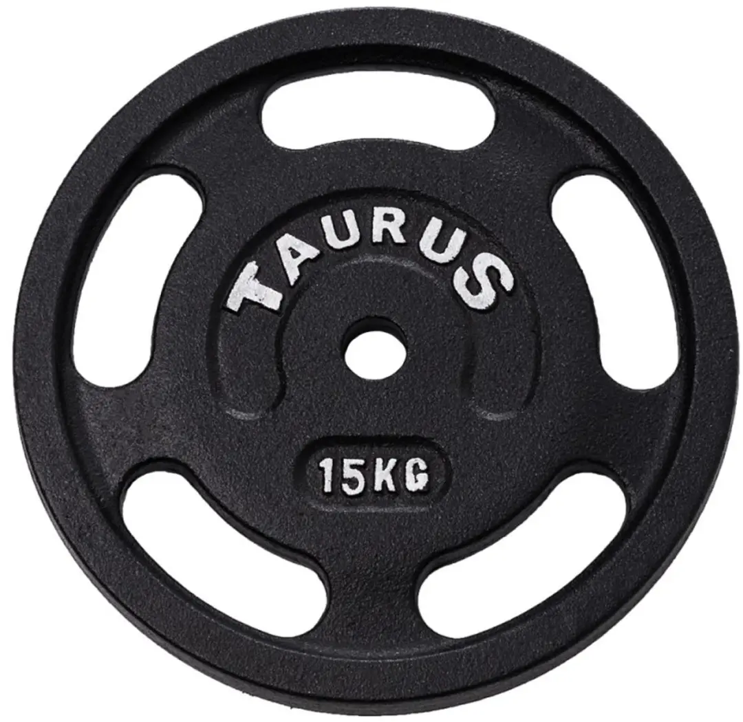 Taurus Gietijzer Halterschijven met greep 3G 15 kg