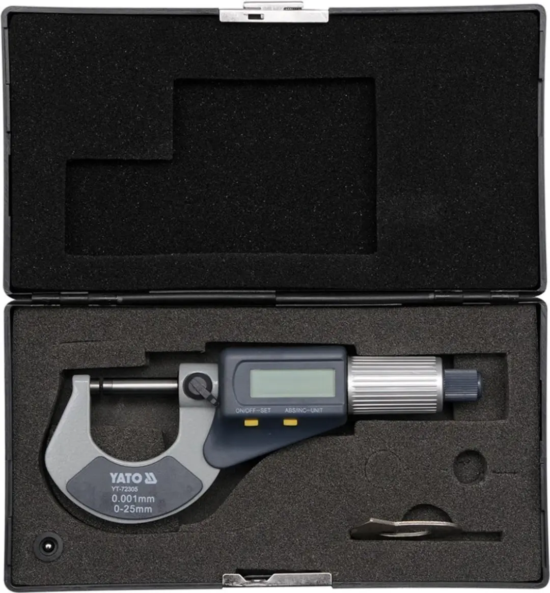 Yato - Digitale Micrometer - 0-25mm - LCD Display - afbeelding 2 van 6