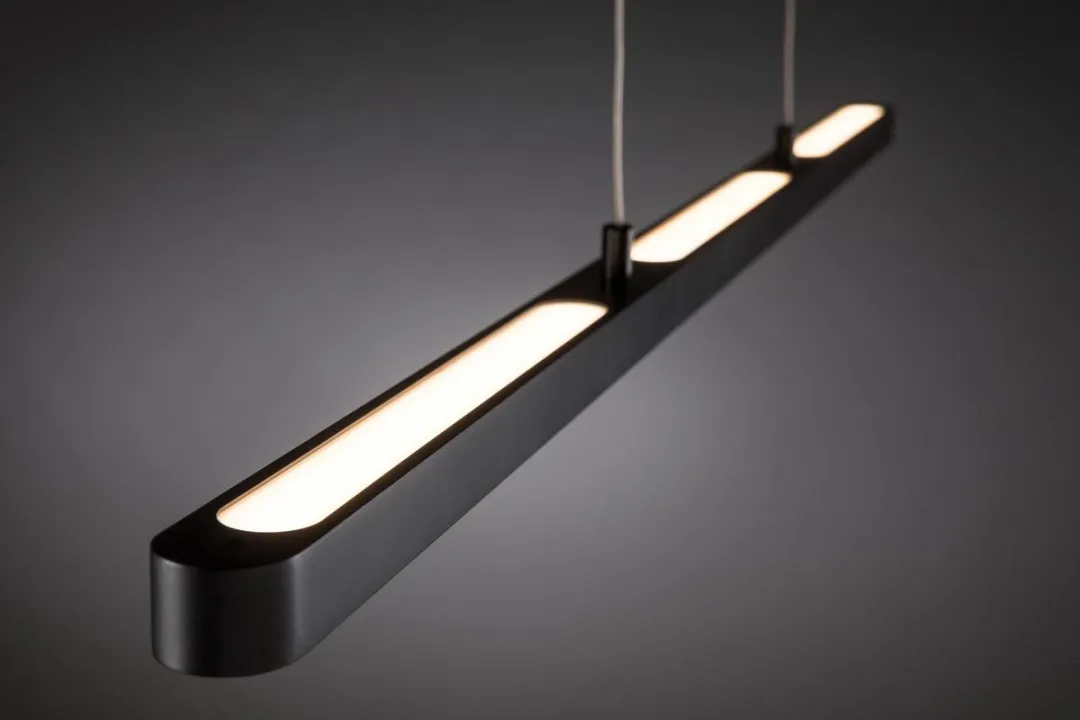 Paulmann Lento LED Hanglamp - 2 Lichtpunten - 42W - Warmwit 2700K - Zwart Mat