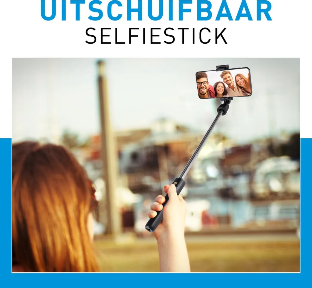 Grundig Selfie Stick & Tripod 19-70cm - Zwart