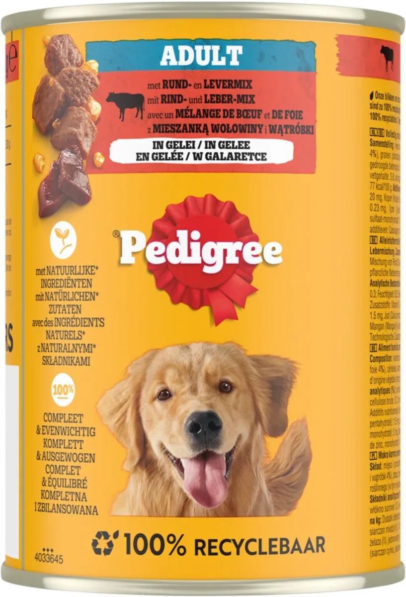 Pedigree Adult Nat Hondenvoer Rund