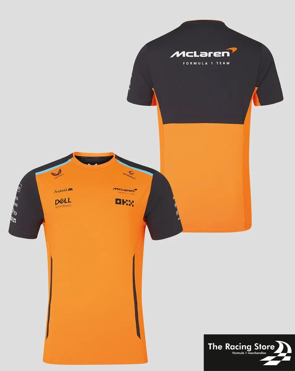 Mclaren Teamline Shirt Oranje 2024 XXL