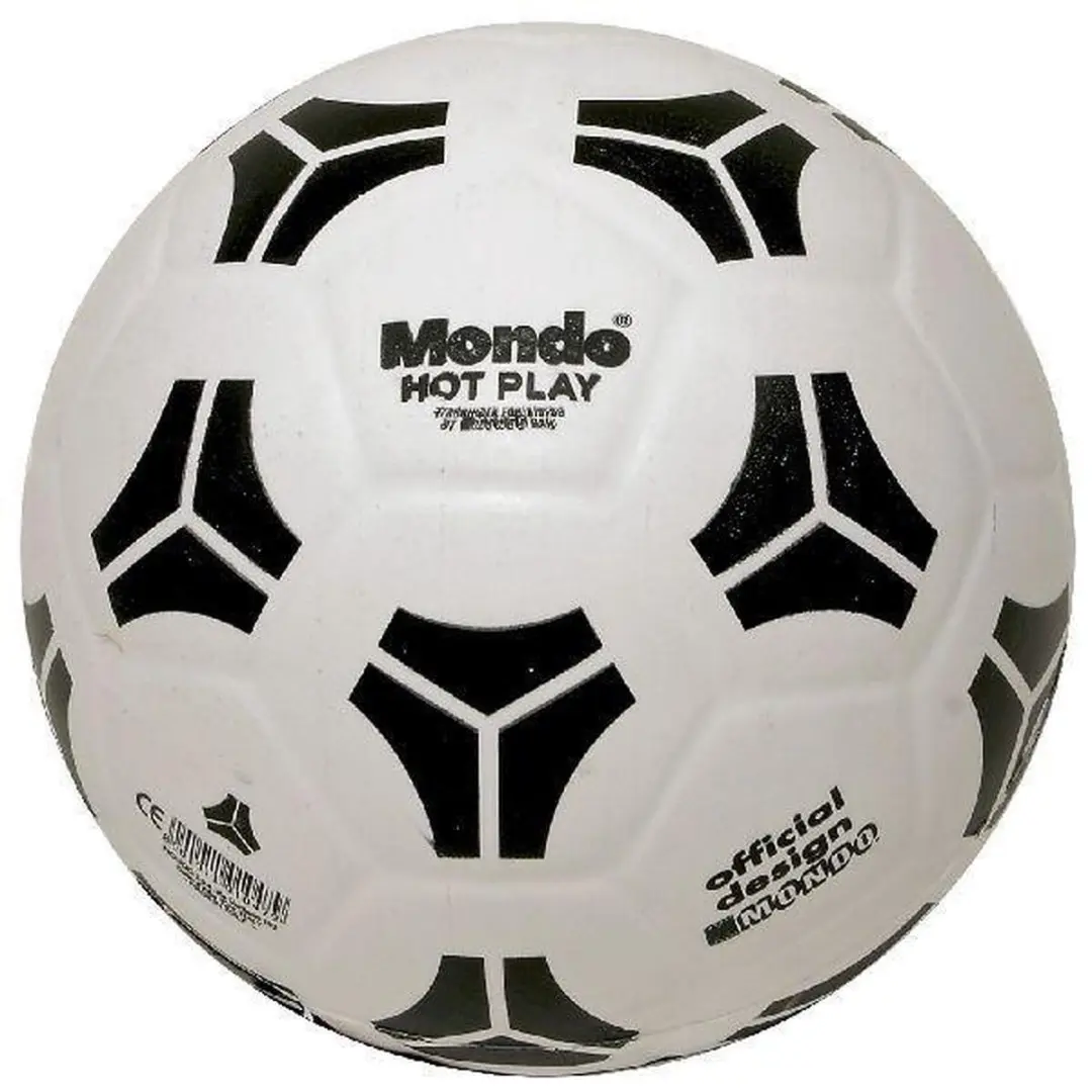 Mondo Hot Play Voetbal - Maat 3 - Wit/Zwart - afbeelding 4 van 6