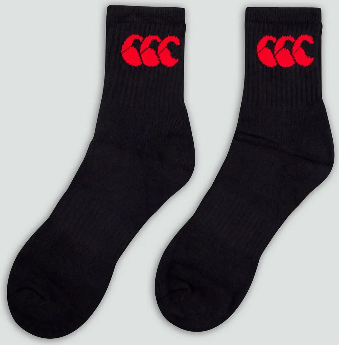 Canterbury Crew Sokken - 3-pack - Zwart/Rood - afbeelding 3 van 4