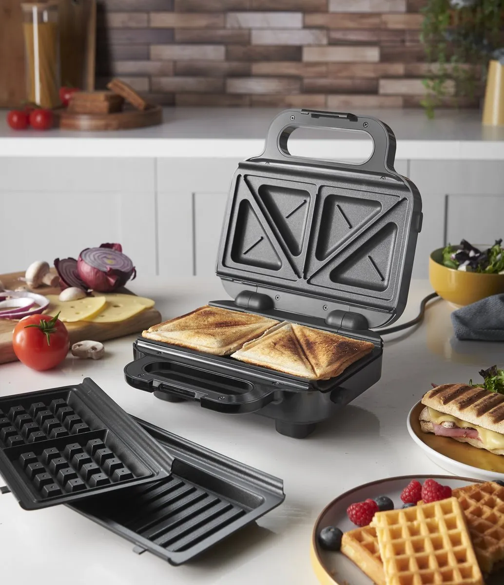 Russell Hobbs Creations 3-in-1 Sandwichmaker Tosti Grill 26810-56 - 820W - Zwart