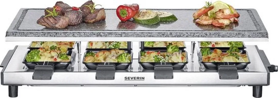 Severin RG 2374 Raclettegrill - 8 Pannetjes 1500W