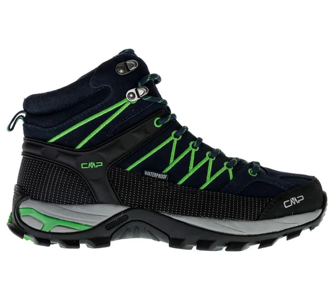 CMP Rigel Mid Waterproof Wandelschoenen - Navy/Zwart/Groen - afbeelding 3 van 6