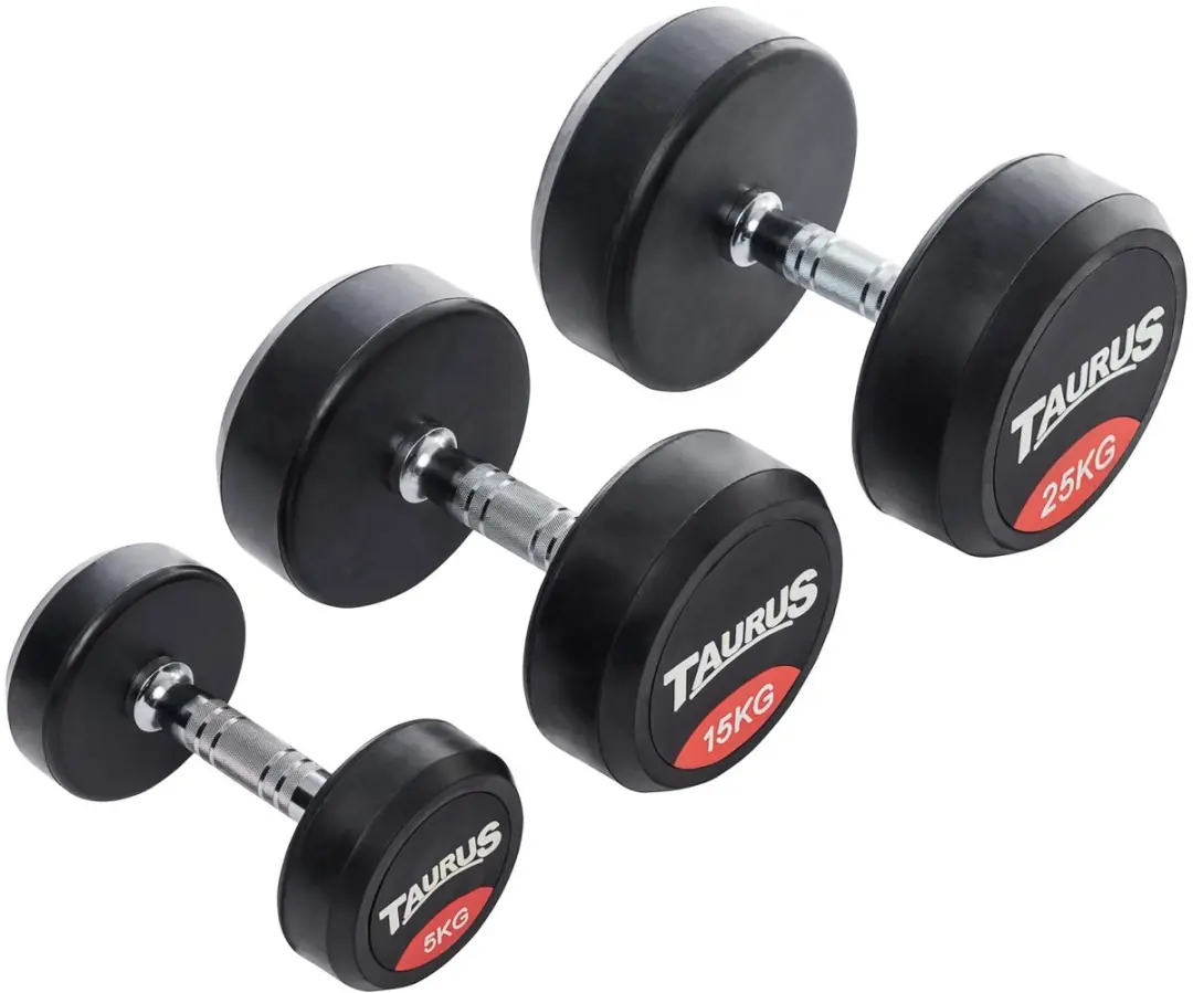 Taurus Studio Dumbbell Gerubberd 32kg