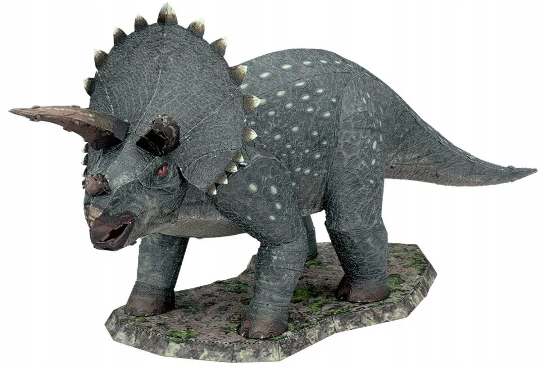 3D Metal Model Triceratops