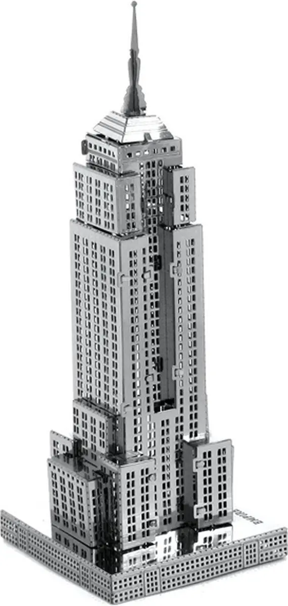 Metal Earth Empire State Building 3D Puzzel - Zilver - afbeelding 3 van 6