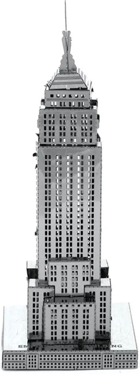 Metal Earth Empire State Building 3D Puzzel - Zilver - afbeelding 5 van 6
