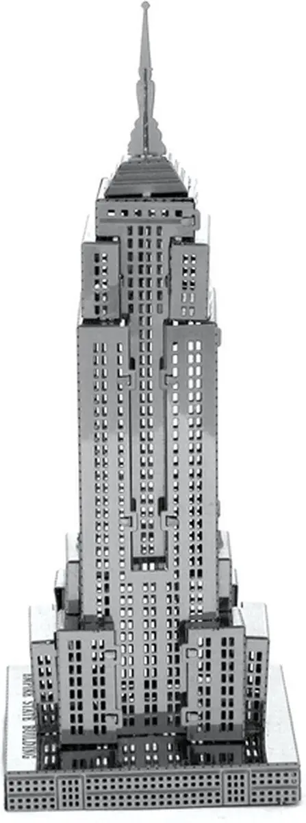 Metal Earth Empire State Building 3D Puzzel - Zilver - afbeelding 6 van 6