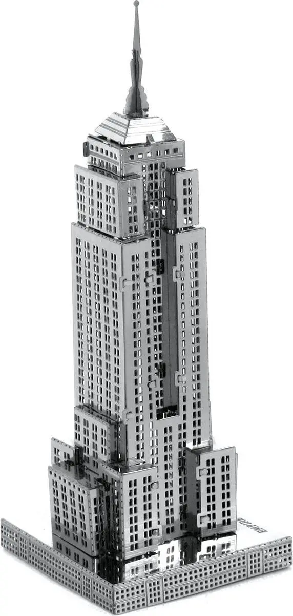 Metal Earth Empire State Building 3D Puzzel - Zilver - afbeelding 4 van 6