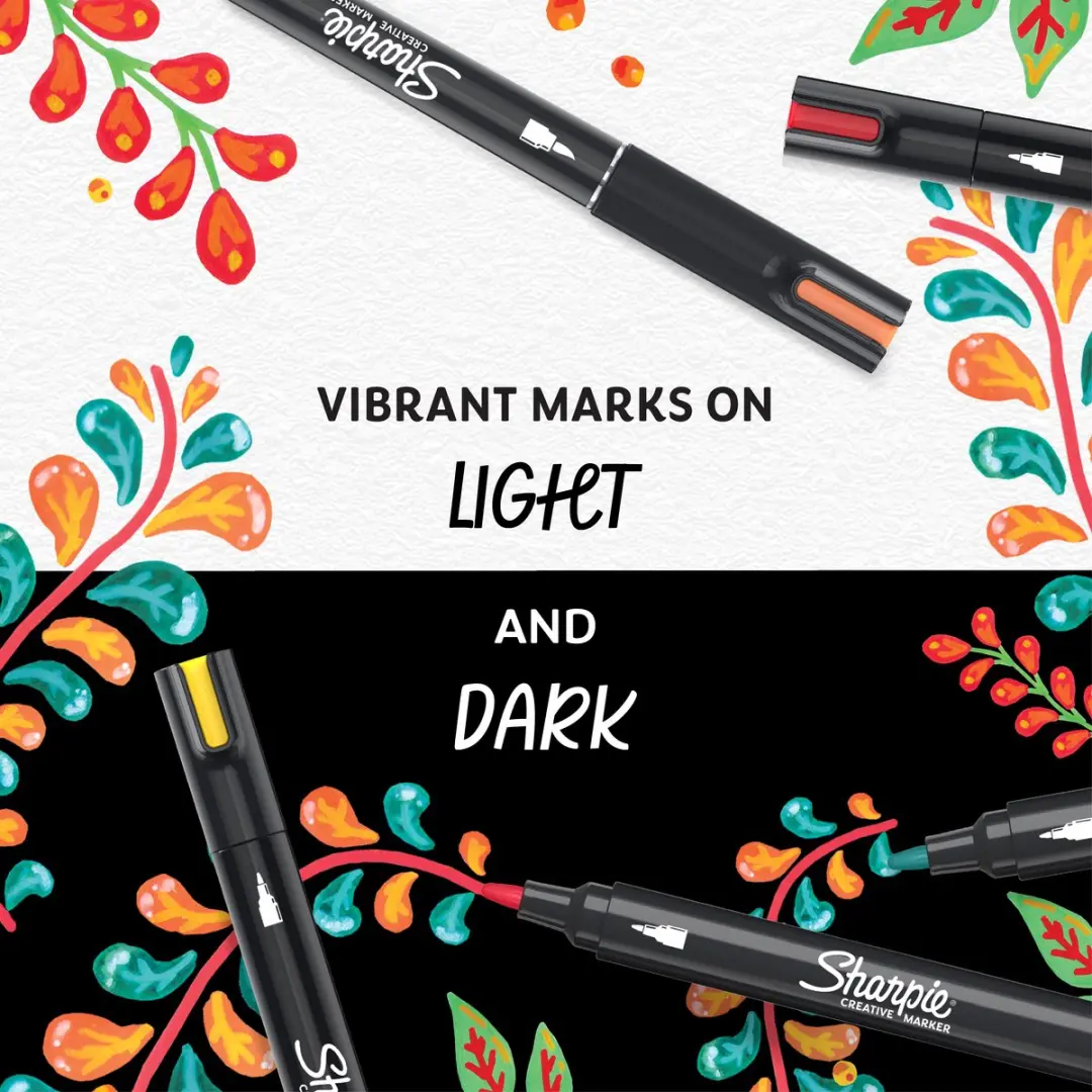 Sharpie Creative Marker Acrylverfmarkers Brushtip - Roze - 6 stuks - afbeelding 3 van 5