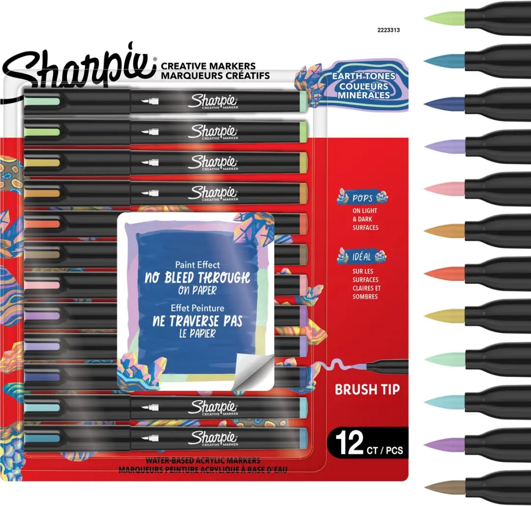 Sharpie Creative Acrylic Marker Warme Tinten Borstelpunt