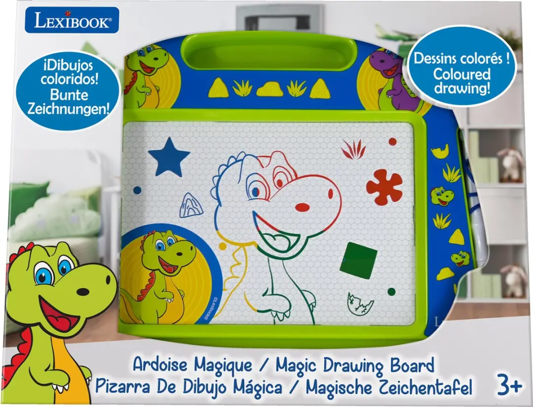 Lexibook Dino Magnetisch Tekenbord A5 - Meerkleurig - afbeelding 2 van 6
