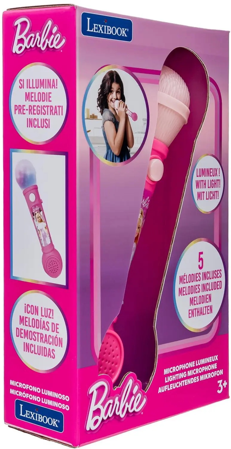 Lexibook Barbie Verlichtingsmicrofoon - Roze - afbeelding 5 van 6
