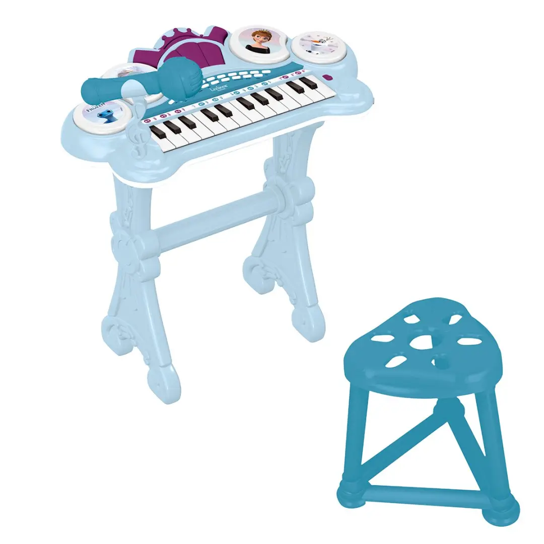 Frozen Electronic piano keyboard met verlichting, seat en microfoon en Line-in c