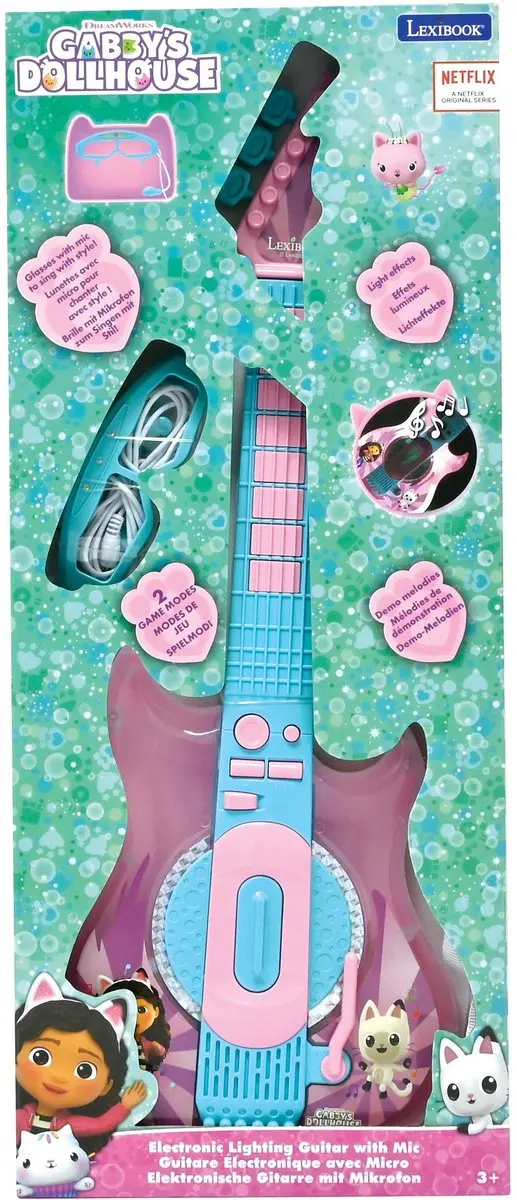 Lexibook Gabby's Poppenhuis Verlichtingsgitaar K260GDH - Roze - afbeelding 6 van 6
