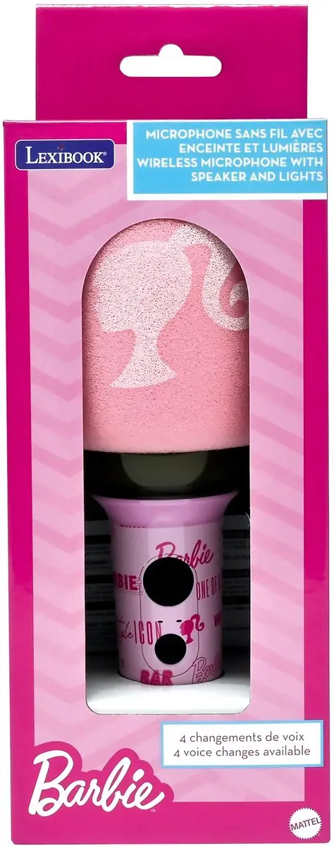 Lexibook Barbie Karaoke Microfoon MIC280BB - Roze - afbeelding 6 van 6