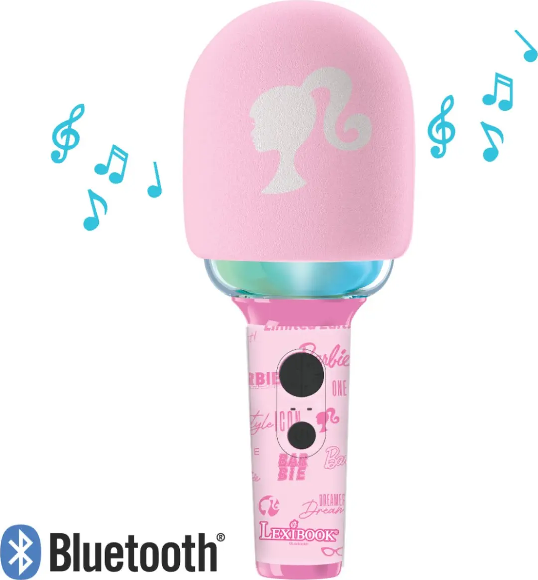 Lexibook Barbie Karaoke Microfoon MIC280BB - Roze - afbeelding 2 van 6