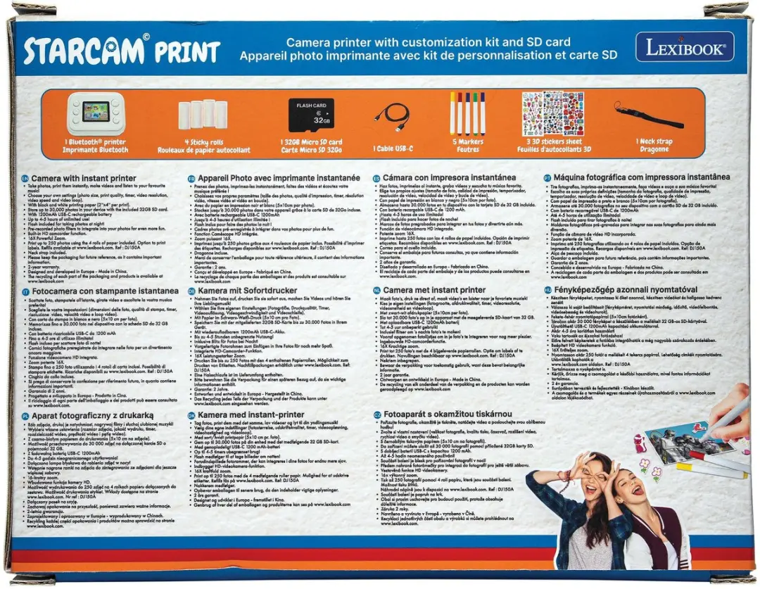 Lexibook Starcam DJ165 Instantcamera - Wit - afbeelding 3 van 6
