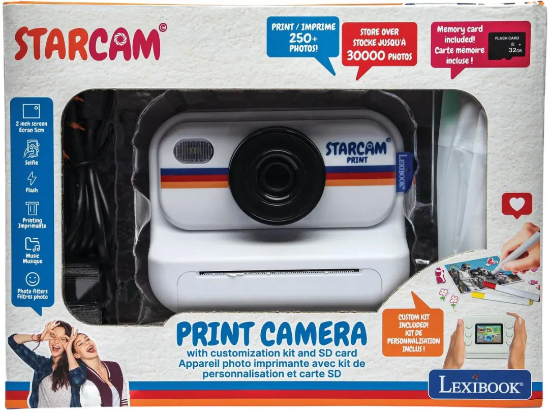 Lexibook Starcam DJ165 Instantcamera - Wit - afbeelding 2 van 6