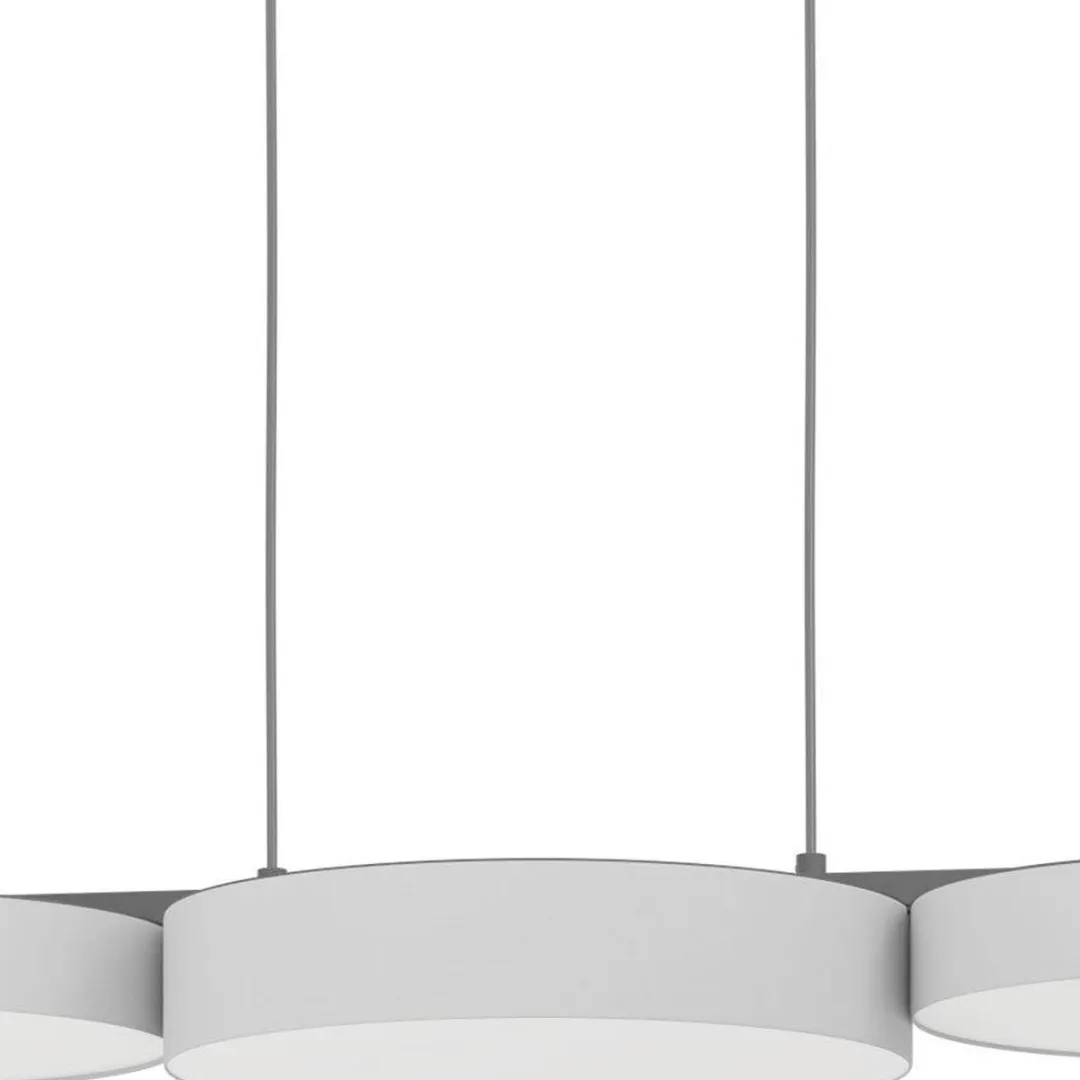 EGLO connect.z Barbano-Z Hanglamp - 82 cm - Grijs|Wit - Instelbaar RGB & wit licht - Dimbaar - Zigbee
