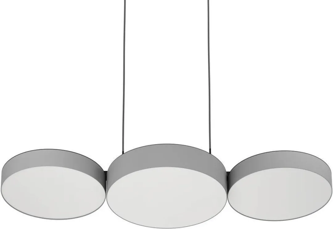 EGLO connect.z Barbano-Z Hanglamp - 82 cm - Grijs|Wit - Instelbaar RGB & wit licht - Dimbaar - Zigbee