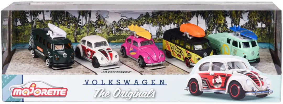 Majorette VW The Originals Giftpack - 5 stuks - 7,5cm - afbeelding 6 van 6