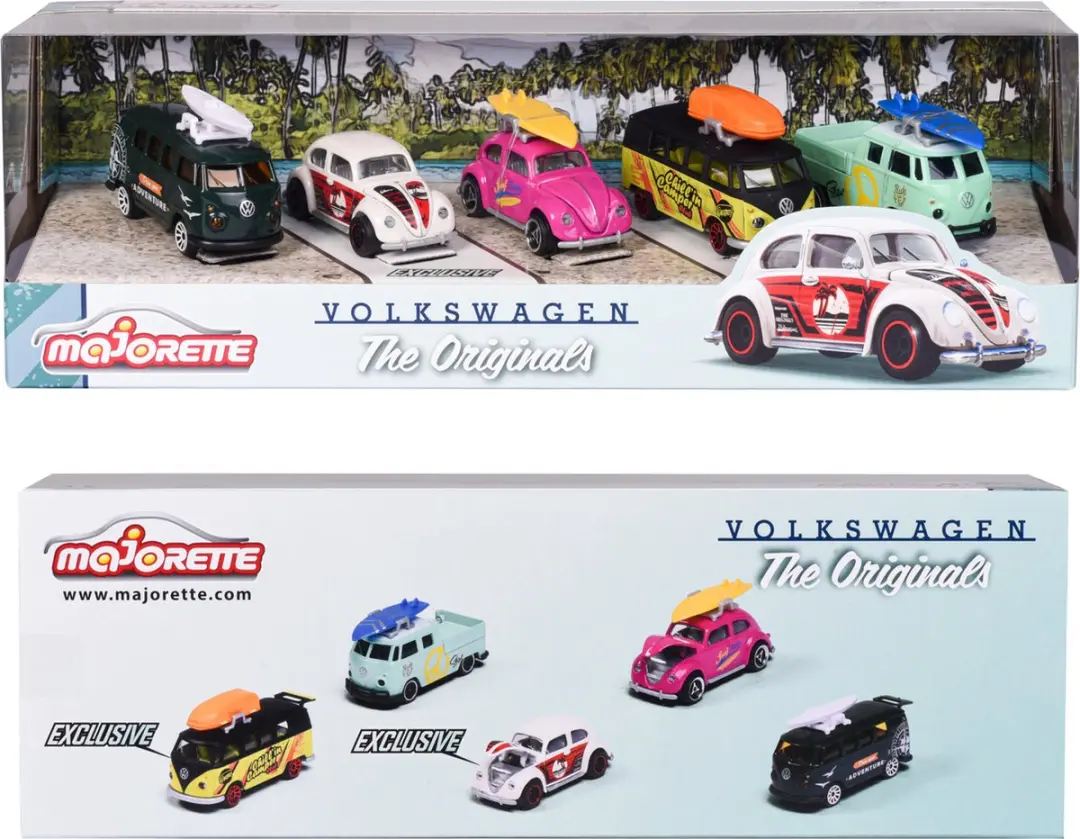 Majorette VW The Originals Giftpack - 5 stuks - 7,5cm - afbeelding 3 van 6