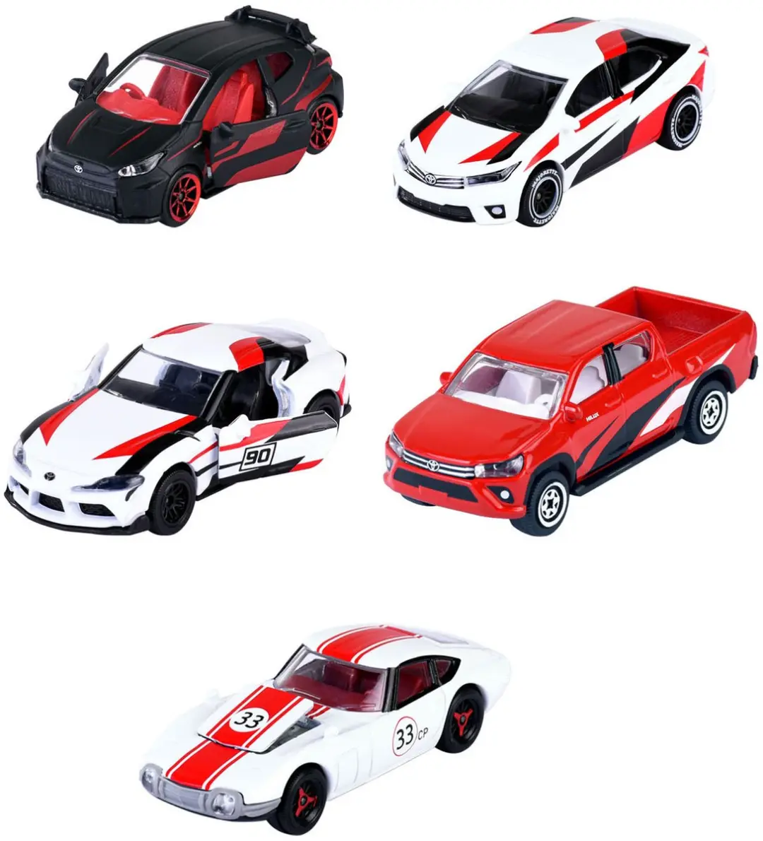Majorette Toyota Racing Auto's - 5 stuks - afbeelding 2 van 6